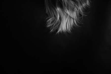 female body details close-up, black and white frame, defocusingの写真素材