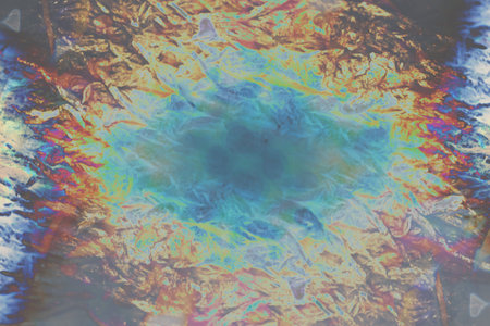 Abstract black and white floral background, multiexposure