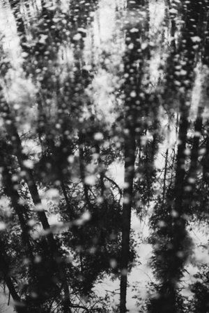 simple abstract black and white bokeh background