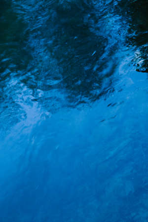 Blue water surface of the river as a background. Texture. Copy space.の写真素材