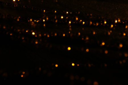 Lights bokeh background. Defocused lights.の写真素材