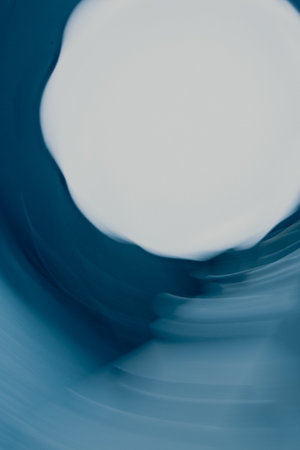abstract background with smooth lines in blue and white colors, computer generated imagesの写真素材
