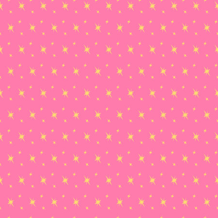 Cute stars seamless pattern on a pink backgroundのイラスト素材