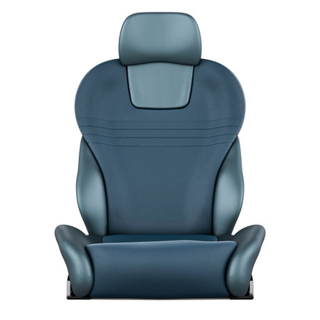 Bucket seat, car seat. Front view. 3D rendering isolated on white backgroundの写真素材
