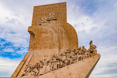 Monument to the Discoveries in Lisbon, Portugal. Iconic Tribute to Age of Exploration