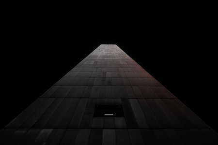 Black wall.の写真素材