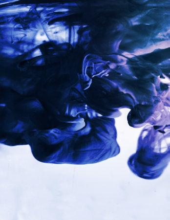 Moving Water and Ink.の写真素材