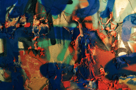 abstract colorful textured wall