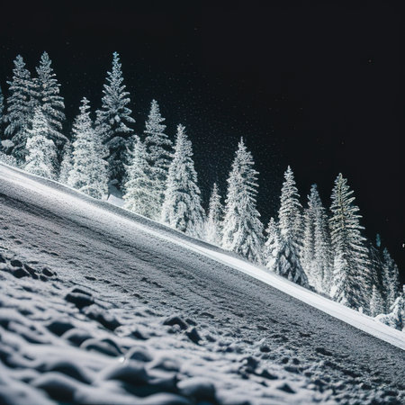 snow bokeh texture on black backgroundの素材