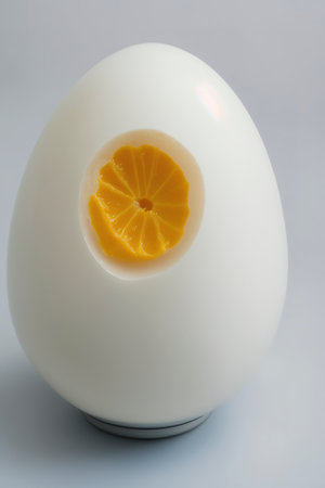 Egg. Isolated on white backgroundの素材