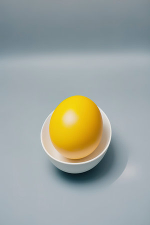 Egg. Isolated on white backgroundの素材