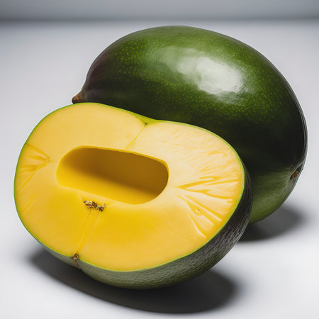 Mango isolated no white backgroundの素材