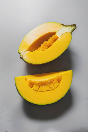 Mango isolated no white backgroundの素材