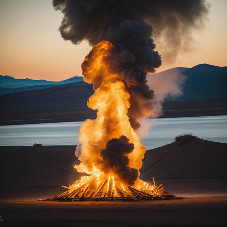 The hot flame designの素材