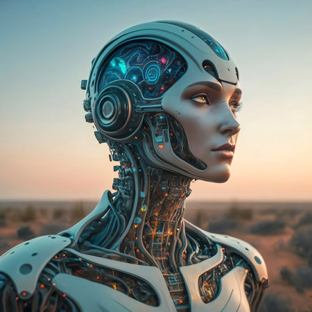 Ai generated concept of humanの素材
