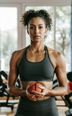 Front view woman living a healthy lifestyleの素材