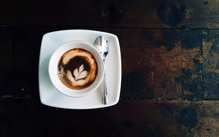 Hot coffee in mugの素材