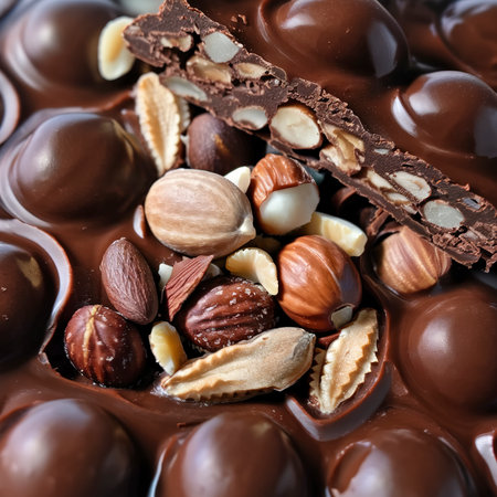 chocolate with nutsの素材