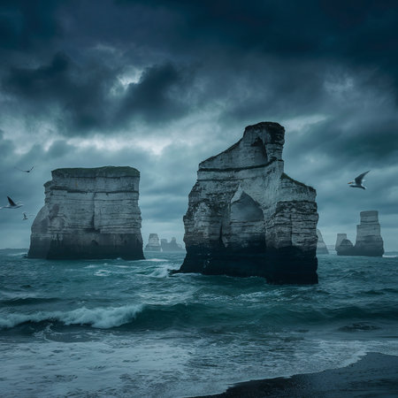 Gloomy Old Harry Rocks, United Kingdomの素材