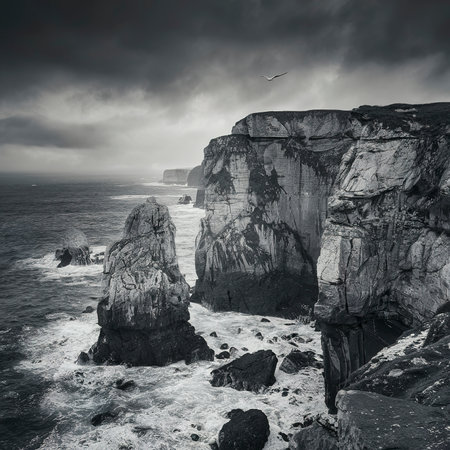 Gloomy Old Harry Rocks, United Kingdomの素材