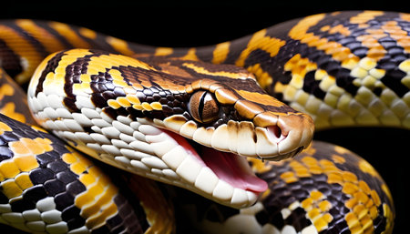 portrait of snake backgroundの素材