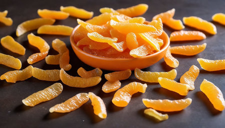 A lot of candied orange peelの素材
