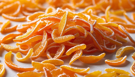 A lot of candied orange peelの素材