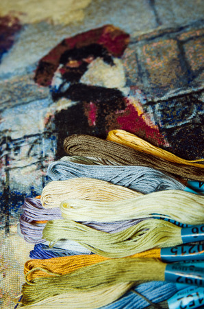 thread for embroideryの写真素材