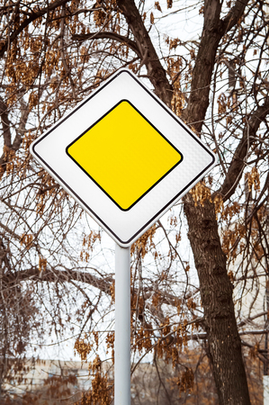 road signs on the streetの写真素材