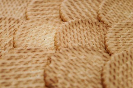 delicious cookies close-up as backgroundの写真素材