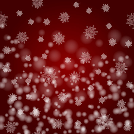 Beautiful image of Christmas. White snowflakes on a claret background. New Year`s vector illustration.のイラスト素材