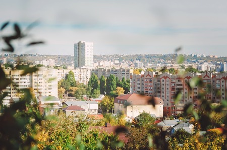 Beautiful cityscape. High-rise residential buildings.の写真素材