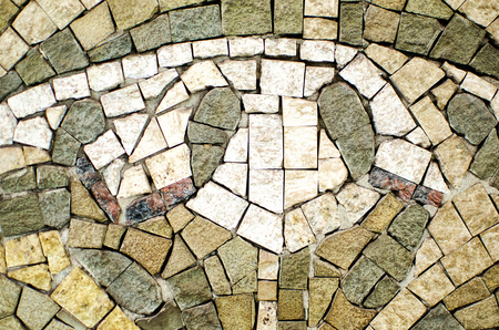 mosaic from a natural stone a backgroundの写真素材