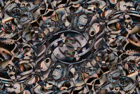 Unusual abstract psychedelic background for design with texture.の写真素材