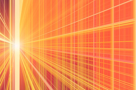 Abstract simple geometric background in orange colors.