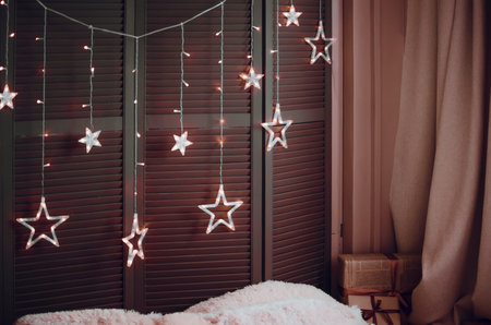 Beautiful New Year room decorations.
