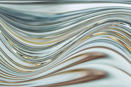 Abstract background. Shiny wavy pattern.