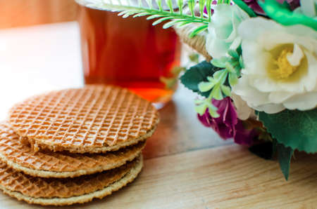Delicious healthy breakfast at home. Healthy food concept.の写真素材
