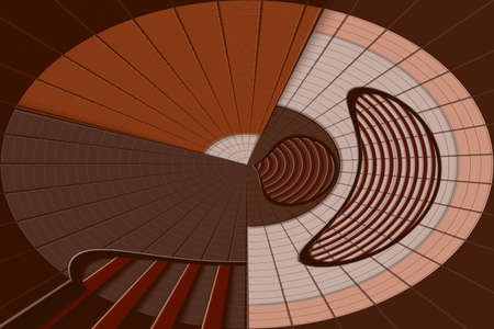 Brown abstract background, 3d effect.の写真素材