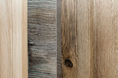 Samples of laminate for the production of wood grain furniture.の写真素材