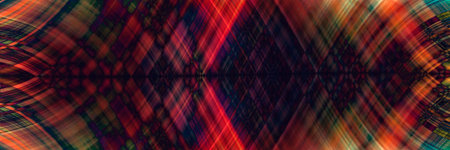 Panoramic background with multicolored psychedelic pattern. Backdrop for use in design, web.