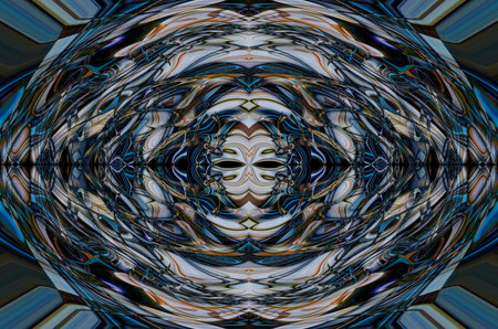 Trendy abstract symmetrical pattern. beautiful background for design.
