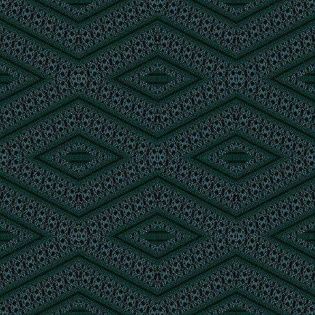 seamless pattern. green Jacquard Mesh Lace Fabric.