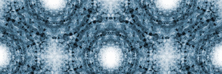 Beautiful blue pattern on a white background. Abstract panoramic background.