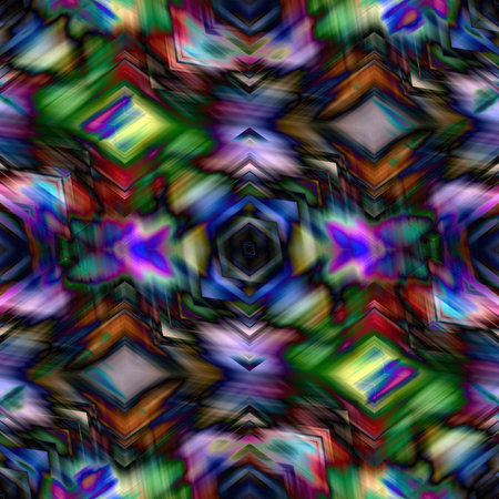 multicolor abstract geometric pattern in kaleidoscope style. Background, colorful Futuristic...