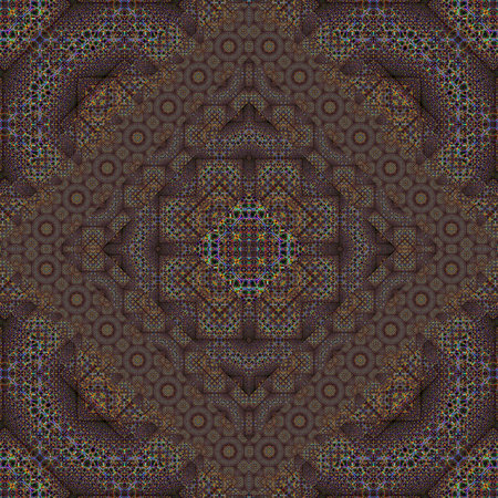 Kaleidoscope shapes, seamless patterns, fractal art and mandalas