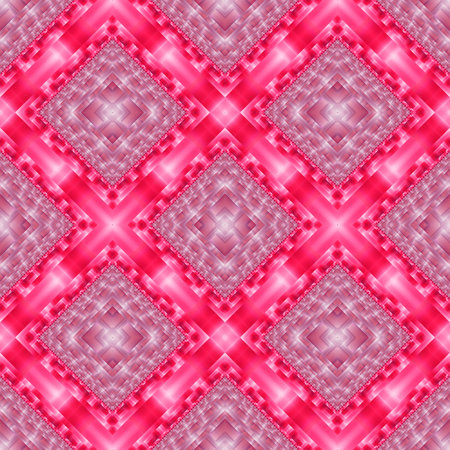 Abstract seamless geometric pattern in pink and lilac colors. Futuristic background for design, web...