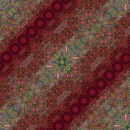Abstract pattern of diagonal ornaments with texture.
