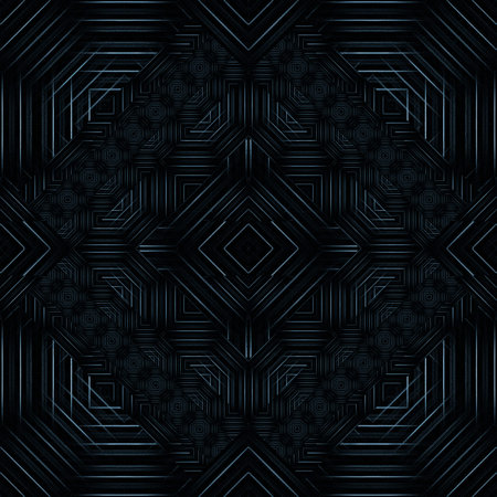 Abstract dark background with blue lines pattern. Suit for presentation design with modern corporate and business concept. illustration design for presentation, banner, cover, web, header, flyer, poster, wallpaperの写真素材