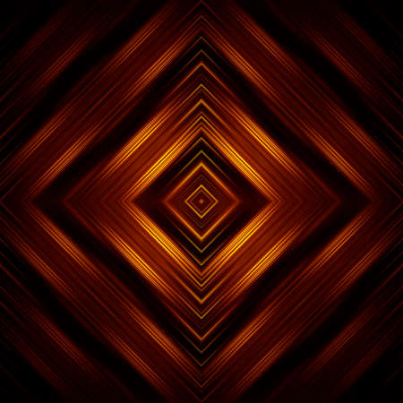 Rhombus pattern of glowing orange stripes. Simple background for design, web.の写真素材